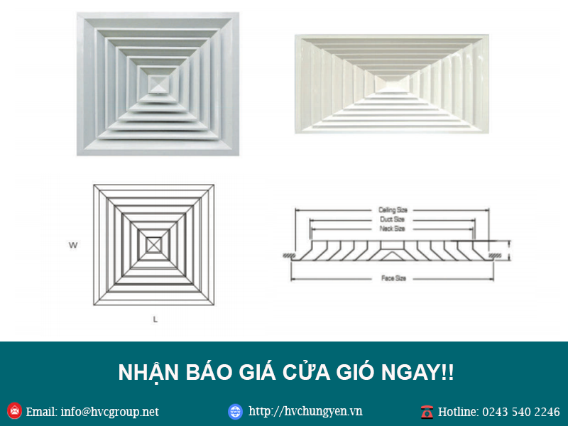Báo giá cửa gió giá rẻ tại Hà Nội