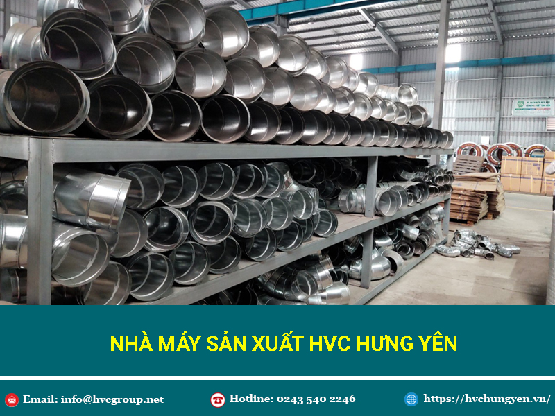 Hình ảnh nhà máy sản xuất ống gió, tủ điện, thang máng cáp - HVC Hưng Yên