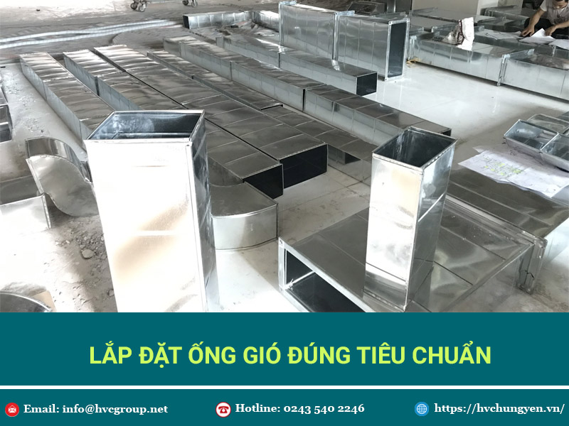 Hướng dẫn lắp đặt ống gió đúng tiêu chuẩn