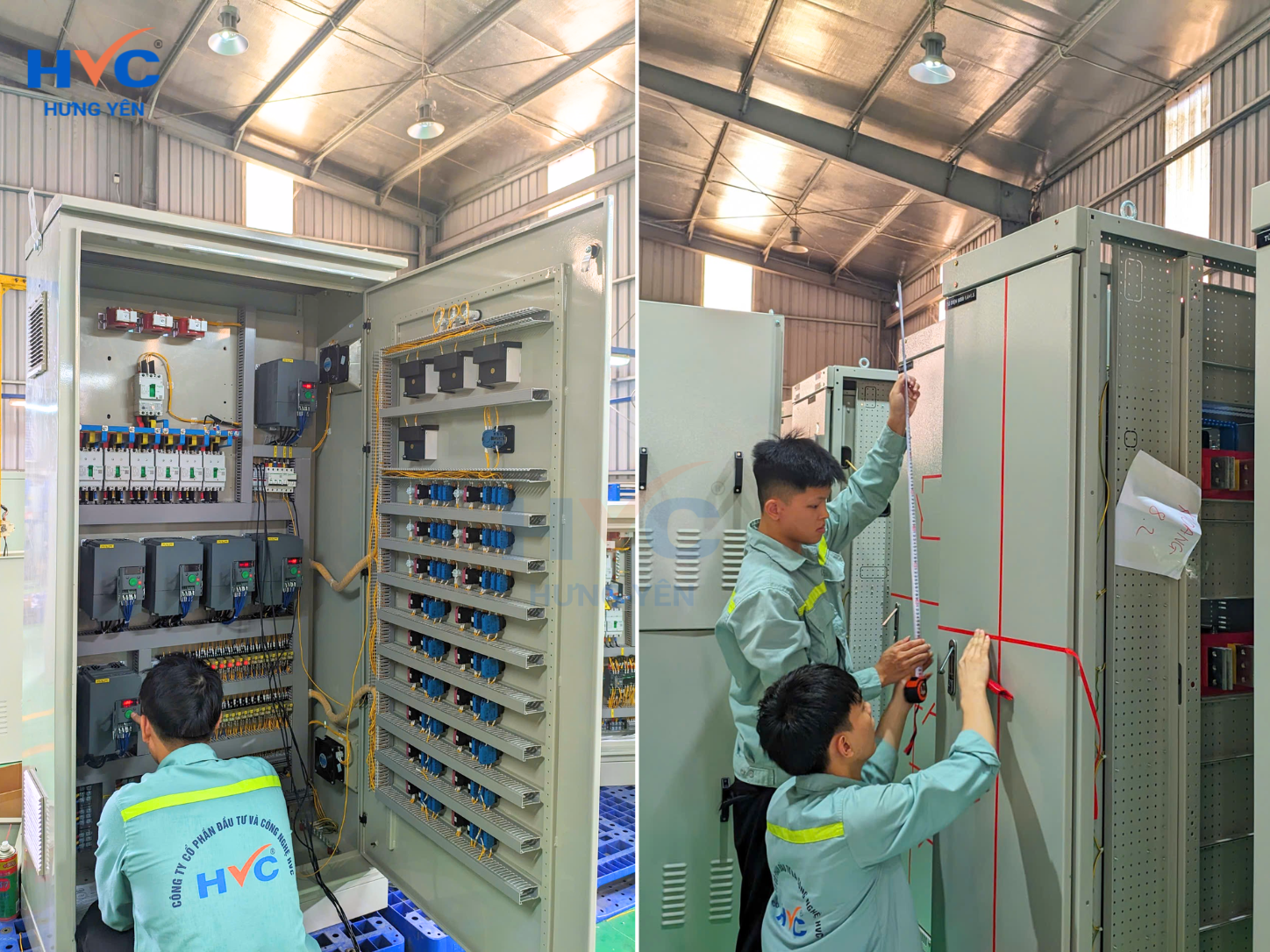 Hoạt động sản xuất, lắp đặt tủ điện tại Nhà máy HVC Hưng Yên
